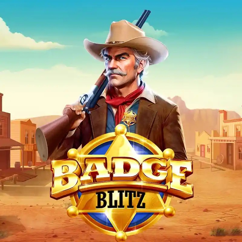 Official Slots logo: Badge Blitz by Pragmatic Play at Gransino Casino