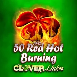 50 Red Hot Burning Clover Links slot icon by Novomatic, available at Gransino Casino