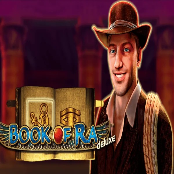 Book of Ra Deluxe slot icon by Novomatic, available at Gransino Casino