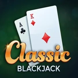 Classic Blackjack online game logo by Red Tiger Gaming on gransinoocasino.com