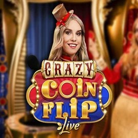 Crazy Coin Flip logo by Evolution at Gransino Casino