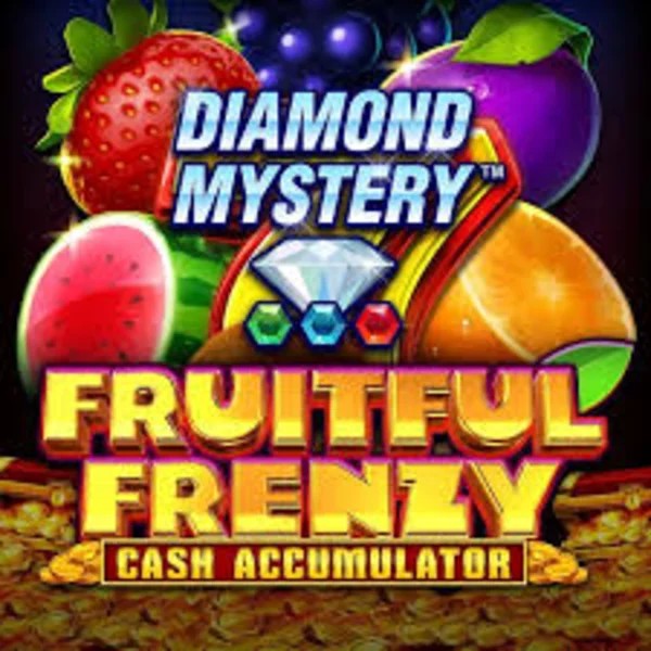 Diamond Mystery Fruitful Frenzy Cash Accumulator slot visual from Greentube available on gransinoocasino.com