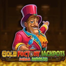 Try Gold Factory Jackpots Mega Moolah slot by Aurum Signature Studios on gransinoocasino.com – logo image