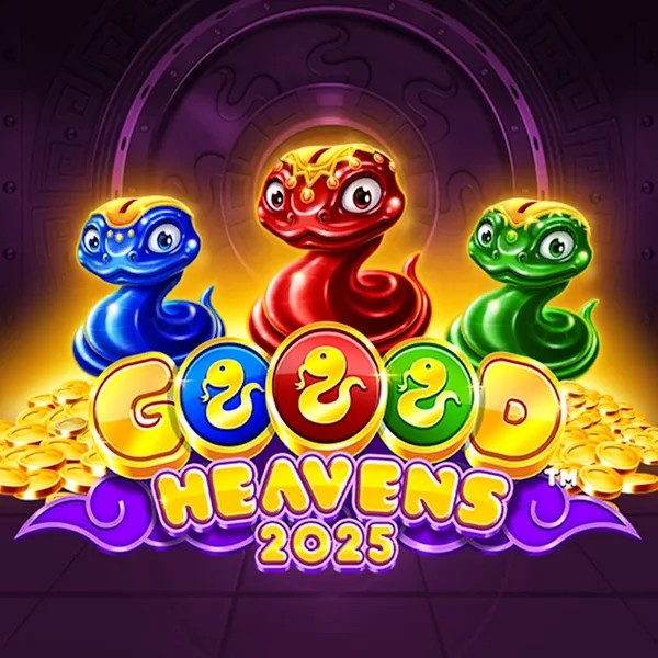 Goood Heavens slot logo by Rarestone Gaming at Gransino Casino