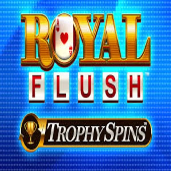 Royal Flush Trophy Spins slot logo by Greentube at Gransino Casino