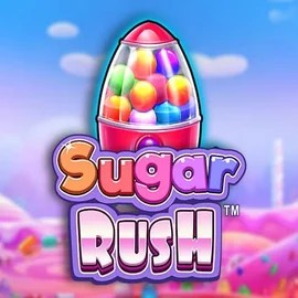Sugar Rush slot logo by Pragmatic Play at Gransino Casino