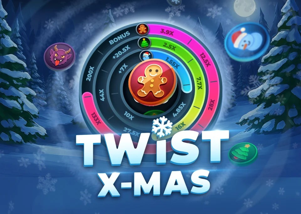 Twist X-mas logo – Casino Games by InOut at Gransino Casino