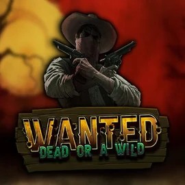Wanted Dead or a Wild slot logo by Hacksaw Gaming at Gransino Casino